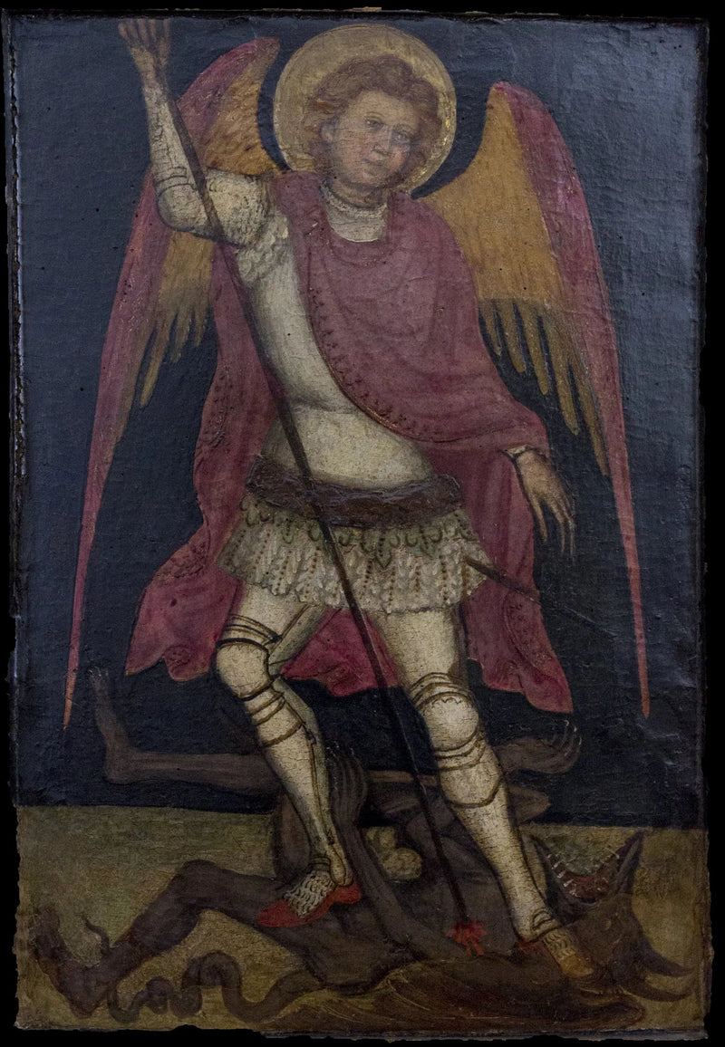 São Miguel Arcanjo combatendo Satã - Guariento di Arpo