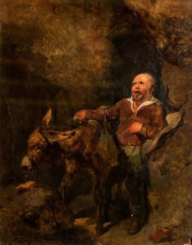 Sancho Panza e o Grisonante (trecho de « Dom Quixote » de Cervantes) - Edwin Henry Landseer