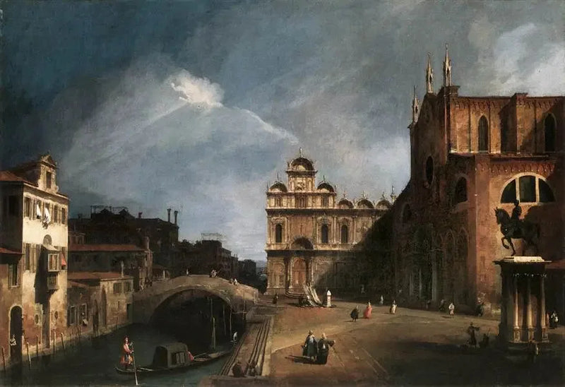 Santi Giovanni e Paolo e a Escola de San Marco - Canaletto