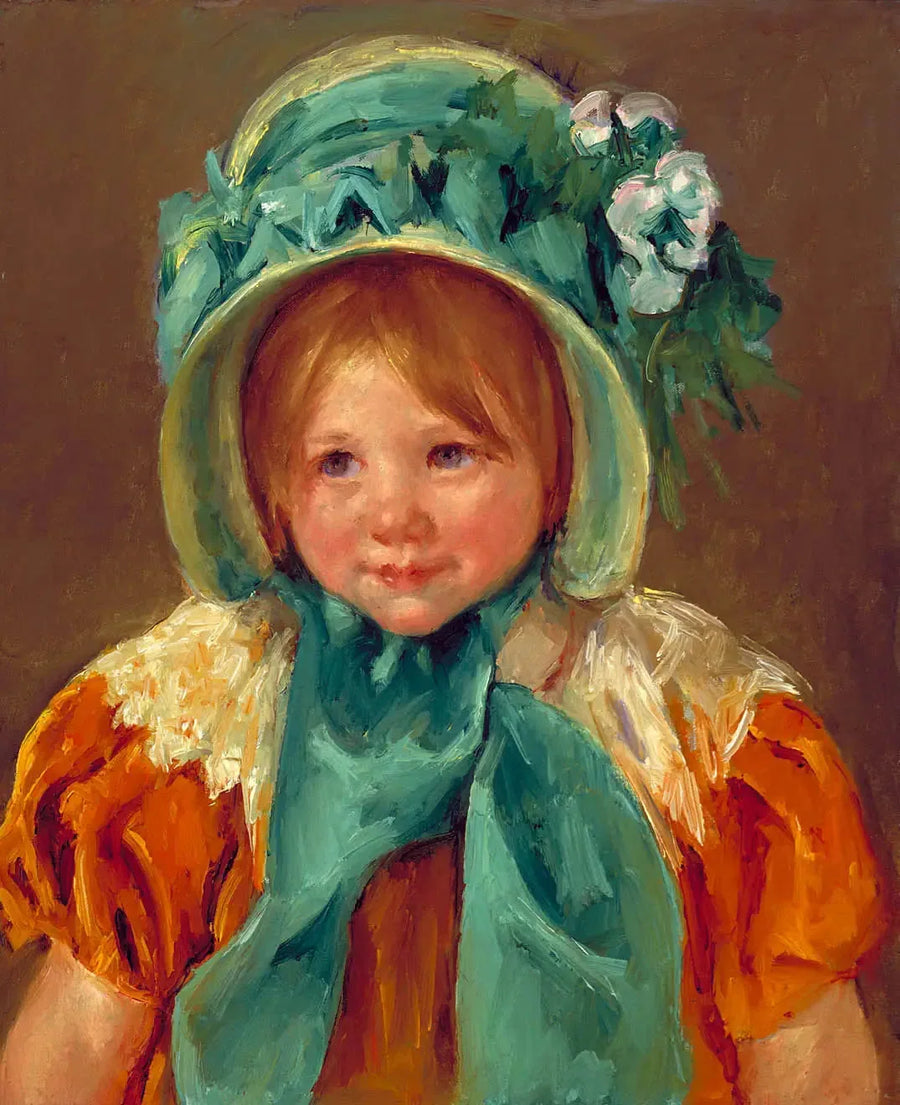 Sara com o chapéu verde - Mary Cassatt