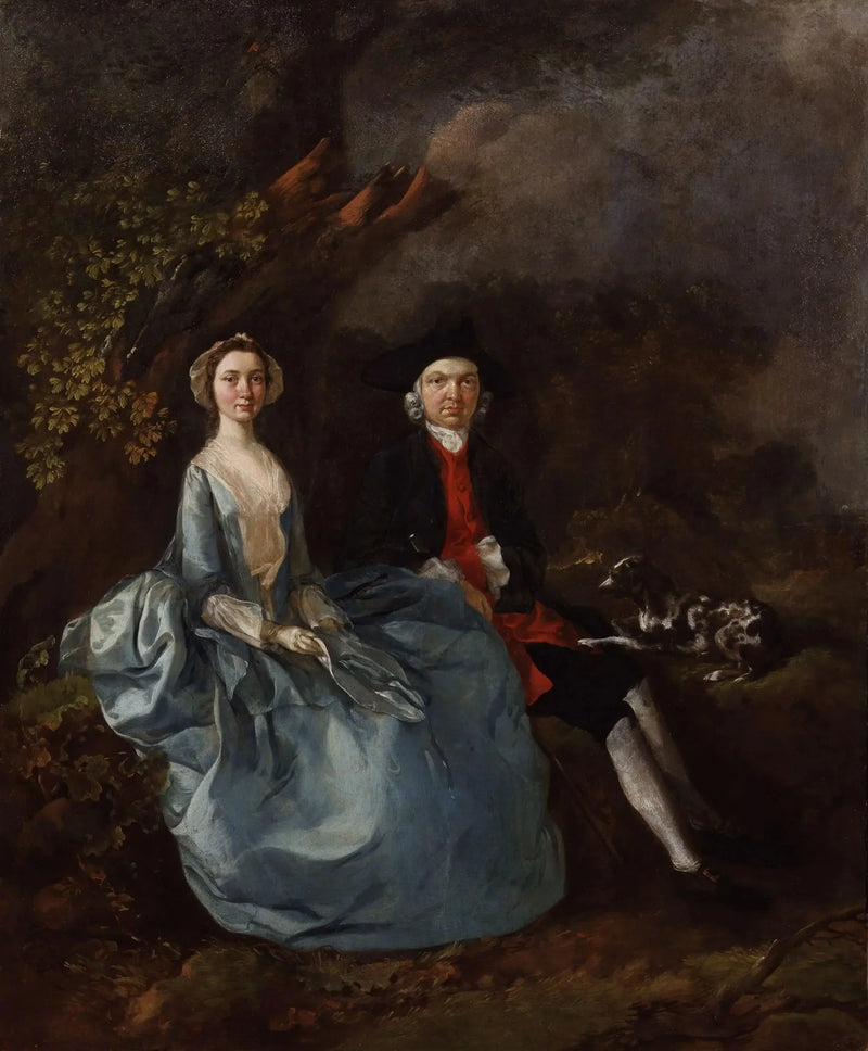 Sarah Kirby (nascida Bull); (John) Joshua Kirby - Thomas Gainsborough