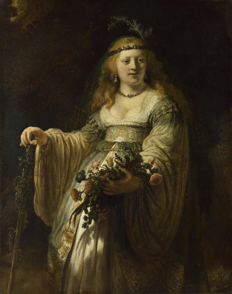 Saskia em Flor - Rembrandt