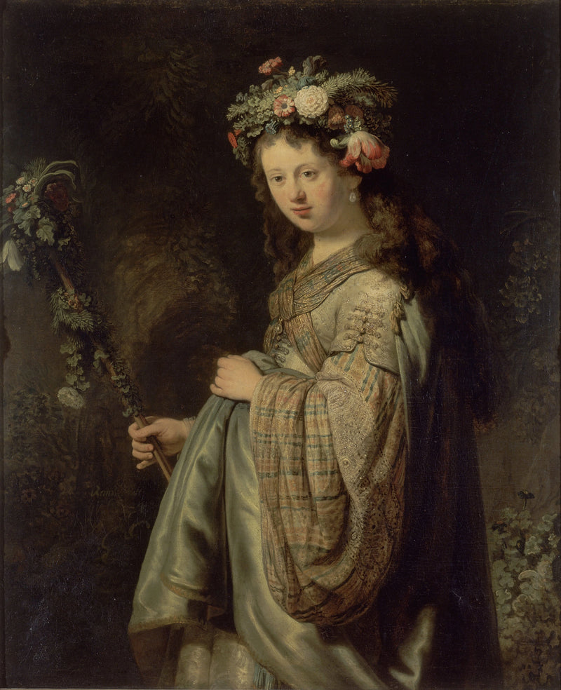 Saskia em Flor - Rembrandt