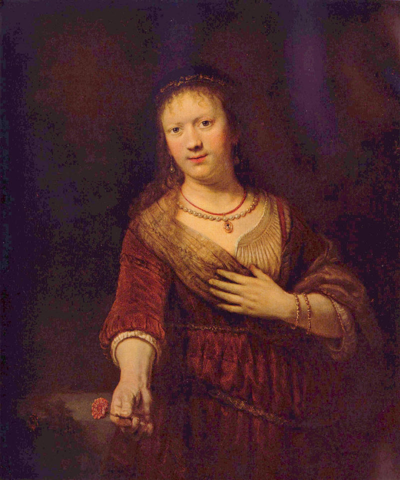 Saskia em Flor - Rembrandt