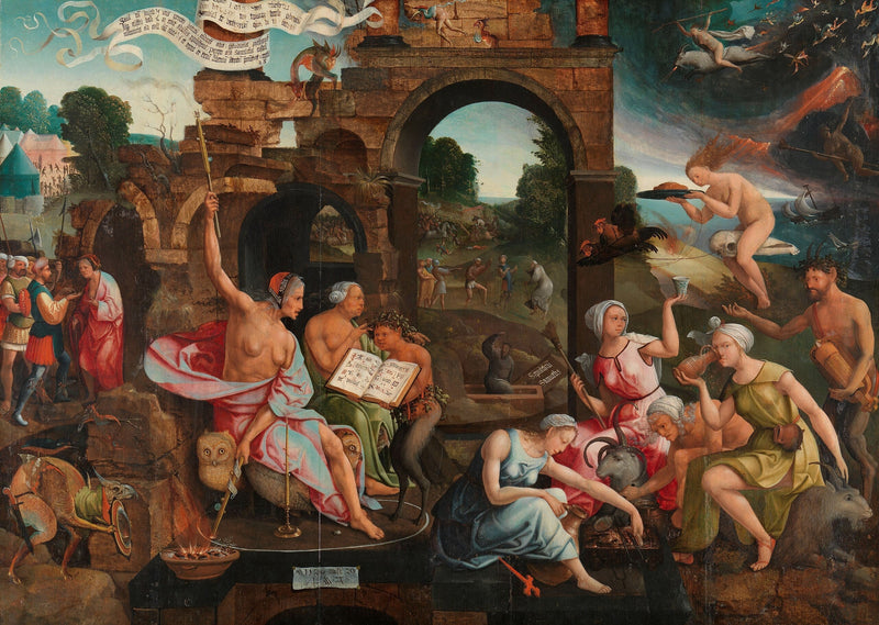Saül e a feiticeira de Endor - Jacob Cornelisz van Oostsanen