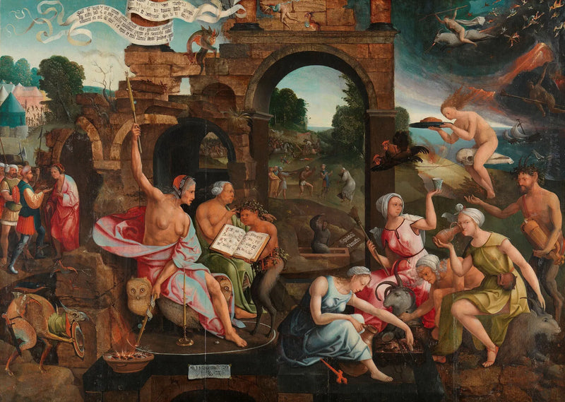 Saül e a feiticeira de Endor - Jacob Cornelisz van Oostsanen