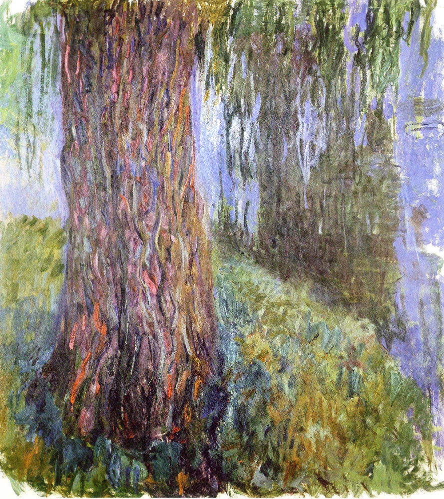 Salgueiro-chorão e lagoa com nenúfares - Claude Monet