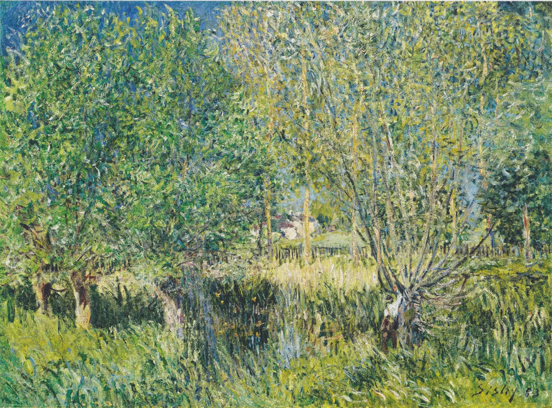 Salgueiros à Beira do Orvanne - Alfred Sisley