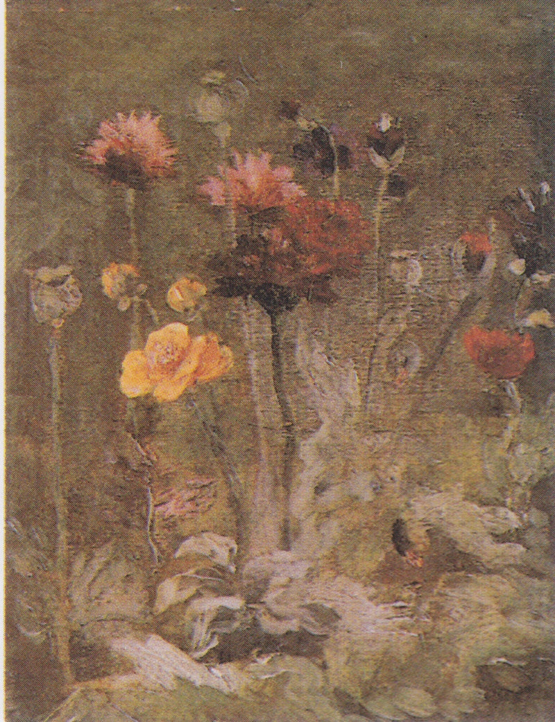 Natureza morta com escabiosa e ranúnculo - Vincent van Gogh