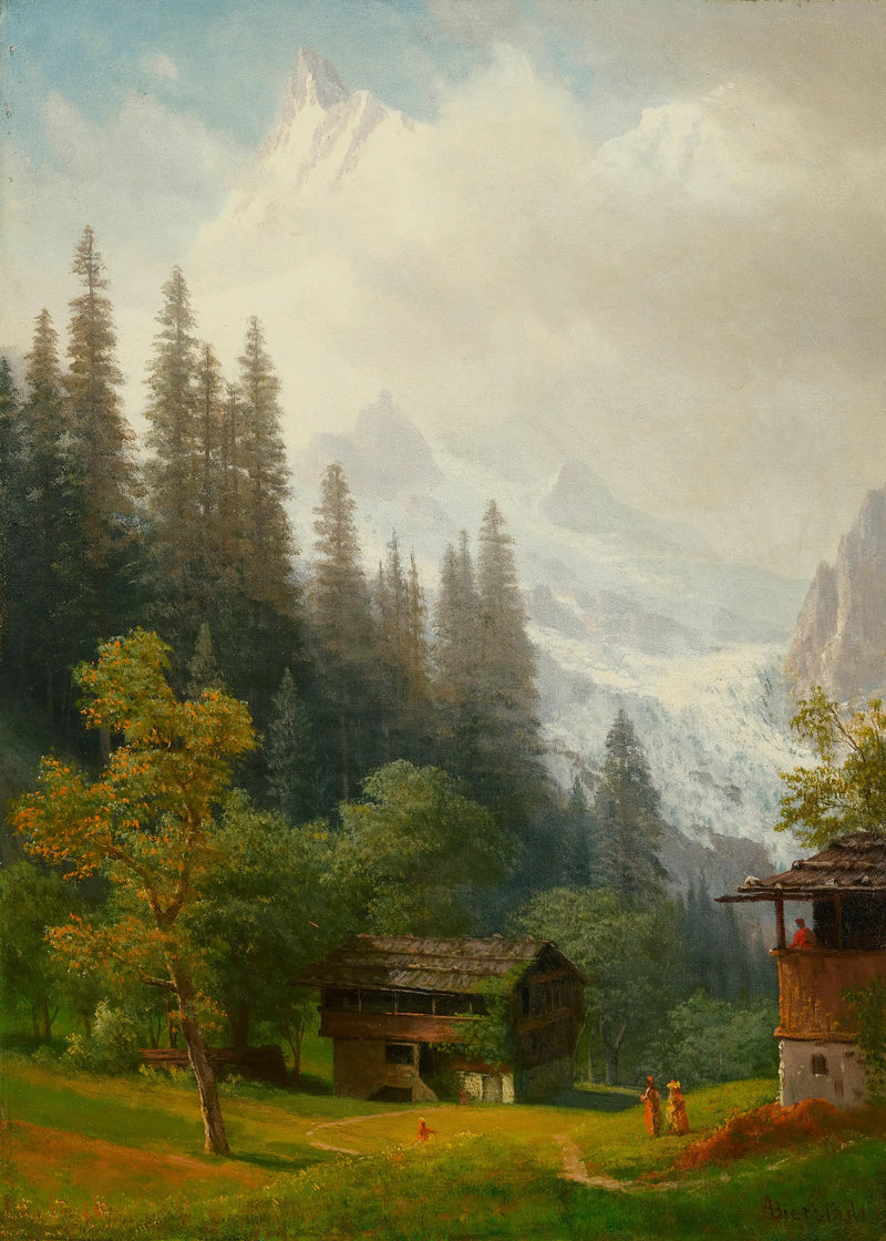 Cena alpina - Albert Bierstadt
