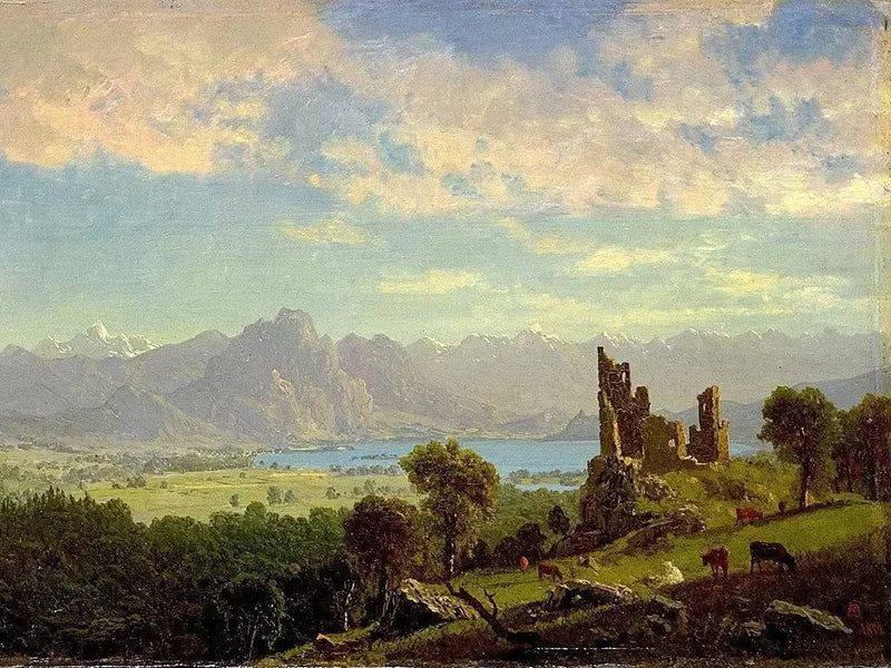 Cena no Tirol - Albert Bierstadt