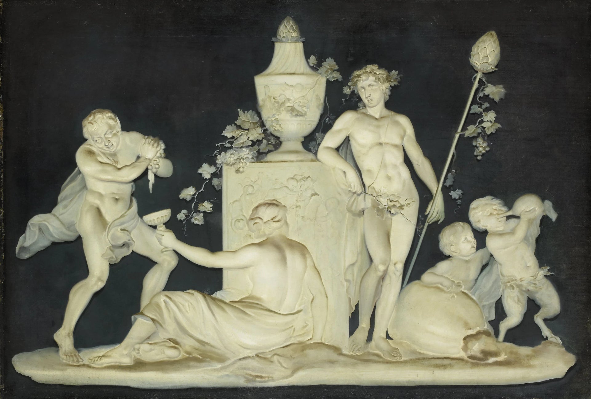 Scène bacchanale - Piat Joseph Sauvage