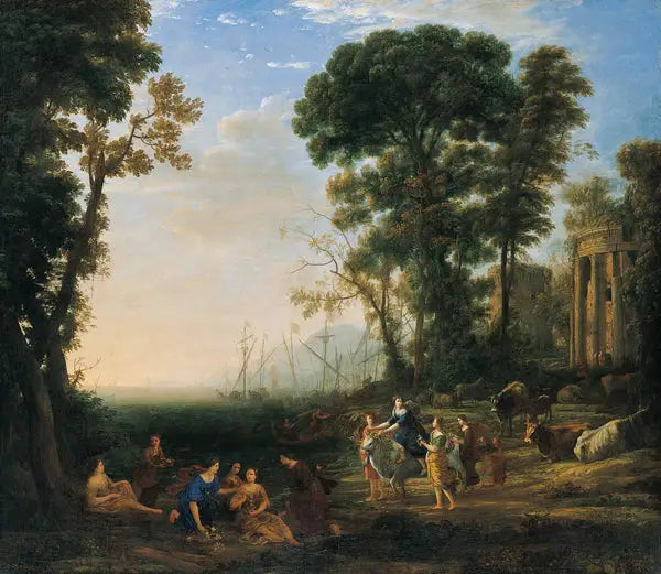 Cena costeira com Europa e o touro - Claude Lorrain