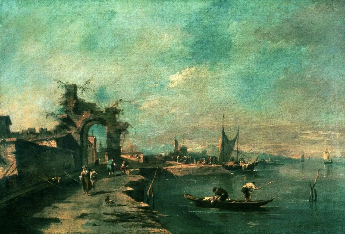 Scène côtière - Francesco Guardi image 1 reproduction réalisée par Alpha Reproduction