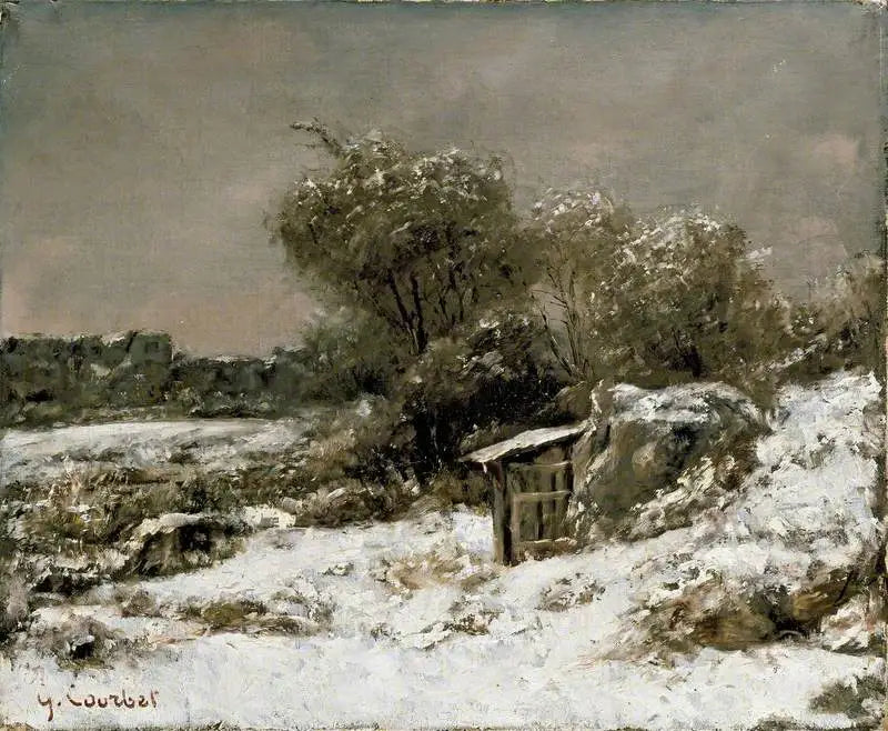Cena de inverno - Gustave Courbet