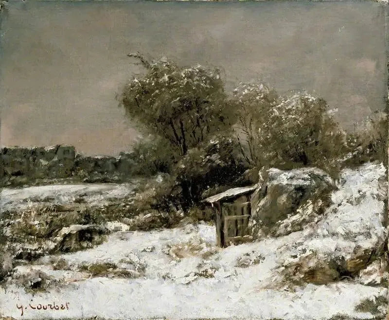 Cena de inverno - Gustave Courbet