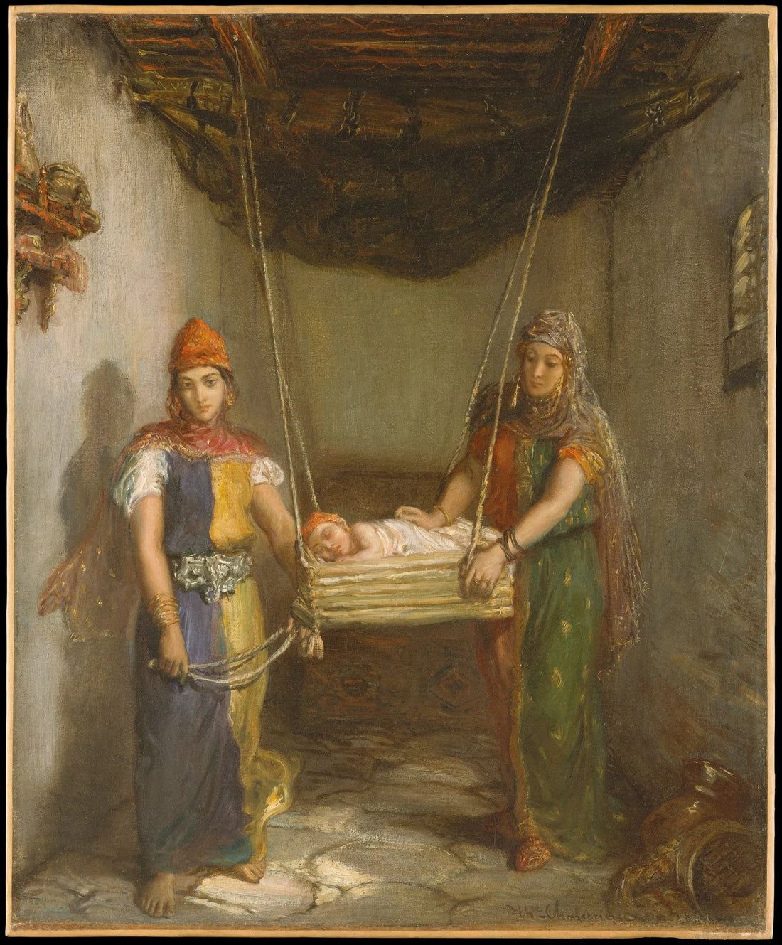 Cena no bairro judeu de Constantine - Théodore Chassériau