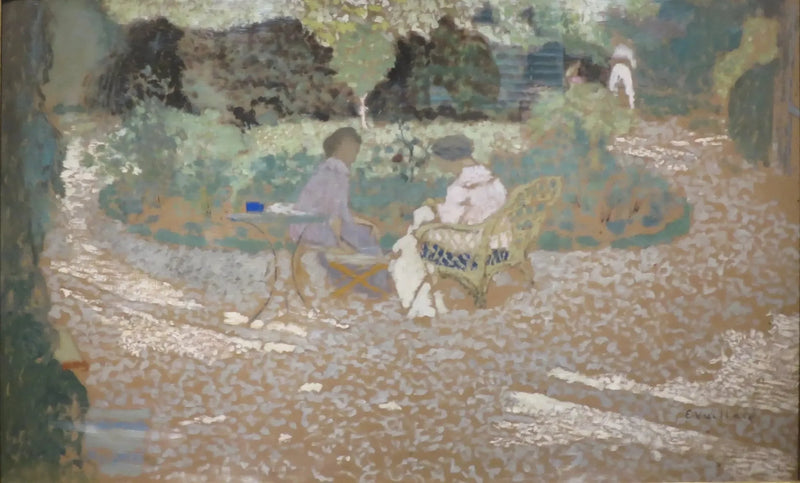 Cena em um jardim - Édouard Vuillard
