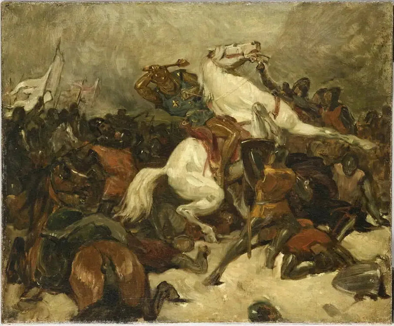 Cena de batalha - Eugène Delacroix