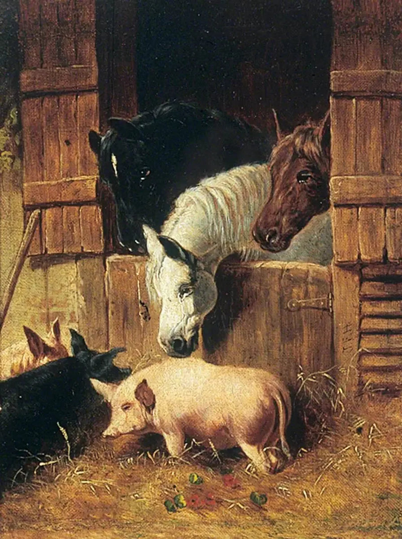 Cena de fazenda - John Frederick Herring, Sr.
