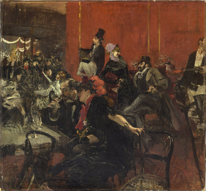 Cena de festa no Moulin-Rouge - Giovanni Boldini