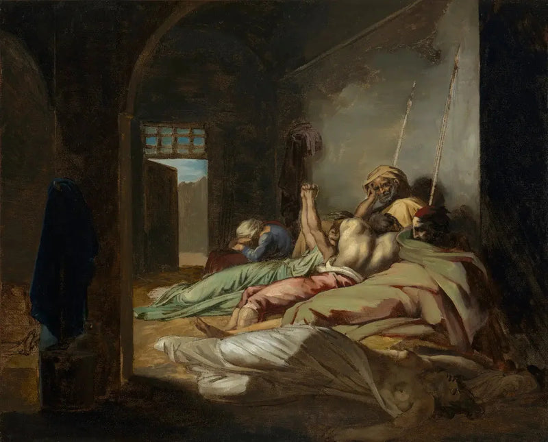 Cena da epidemia de febre amarela em Cádiz - Théodore Géricault