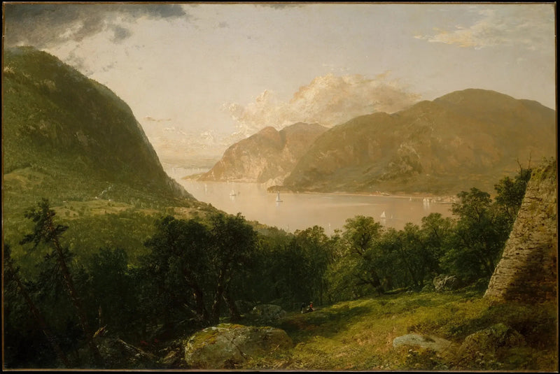 Cena do rio Hudson - John Frederick Kensett