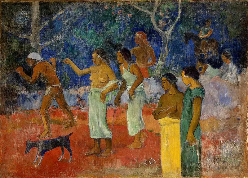 Cena da vida tahitiana - Paul Gauguin