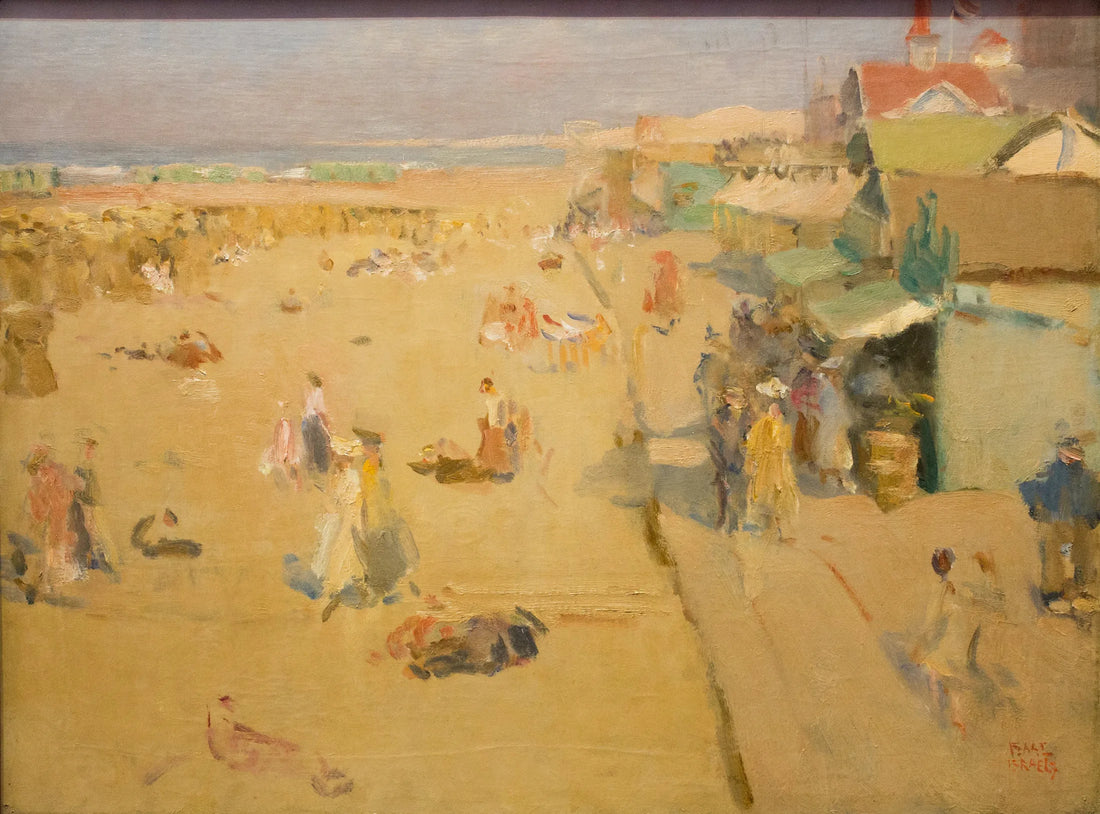 Cena de praia em Scheveningen - Isaac Israëls