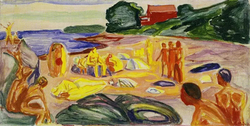 Cena de praia - Edvard Munch