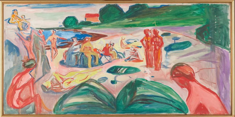 Cena de praia - Edvard Munch