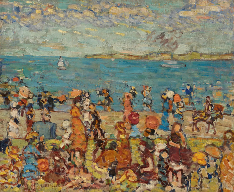 Scène de plage - Maurice Prendergast image 1 reproduction de peinture à l’huile