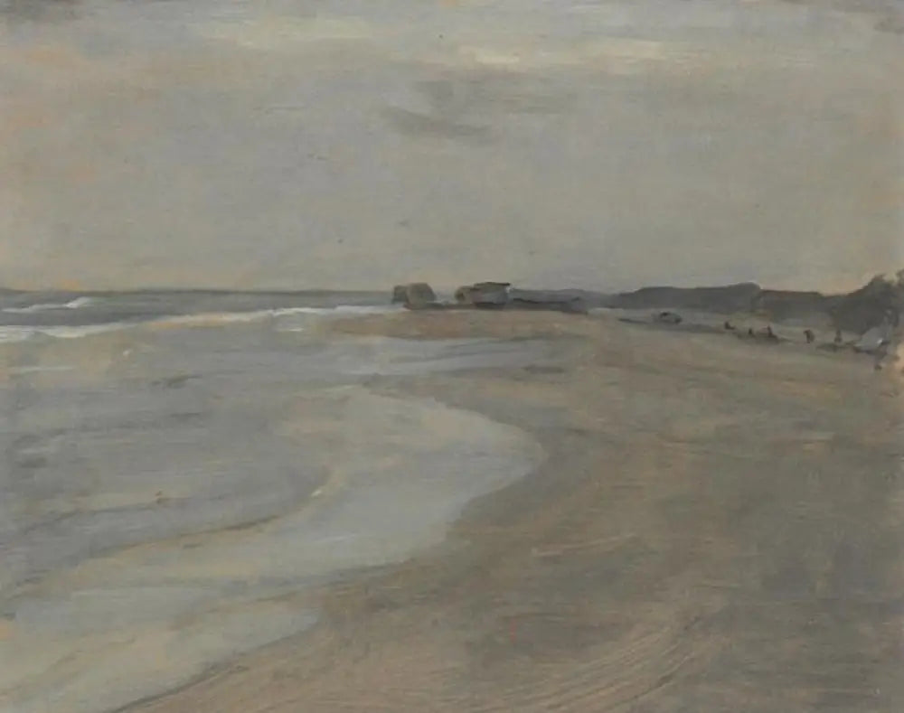 Reproduction du tableau « Scène de plage - Piet Mondrian » par Alpha Reproduction en peinture à l’huile