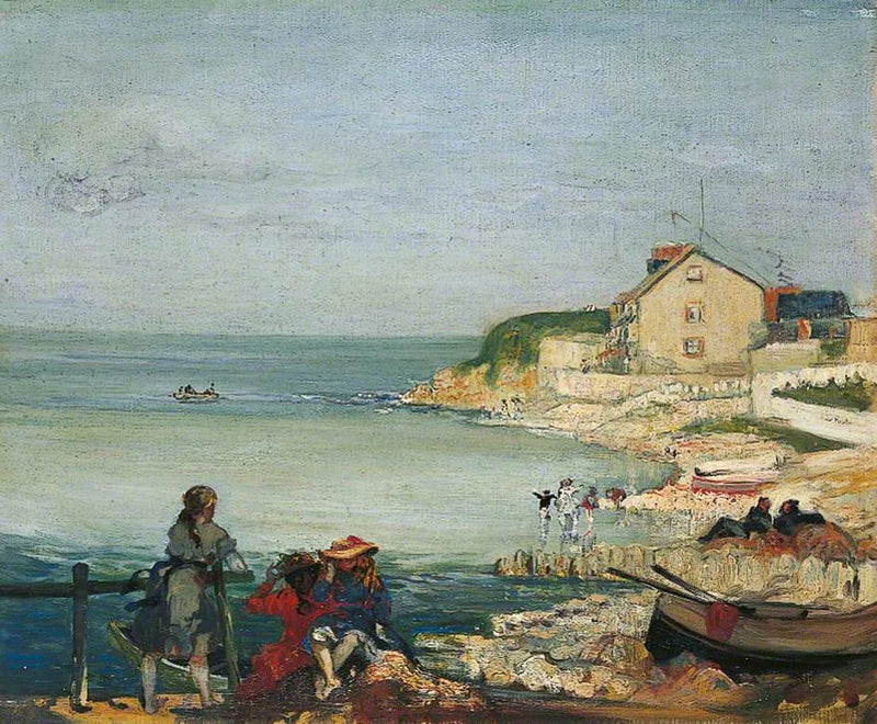 Cena de praia, Swanage, Dorset - Charles Conder