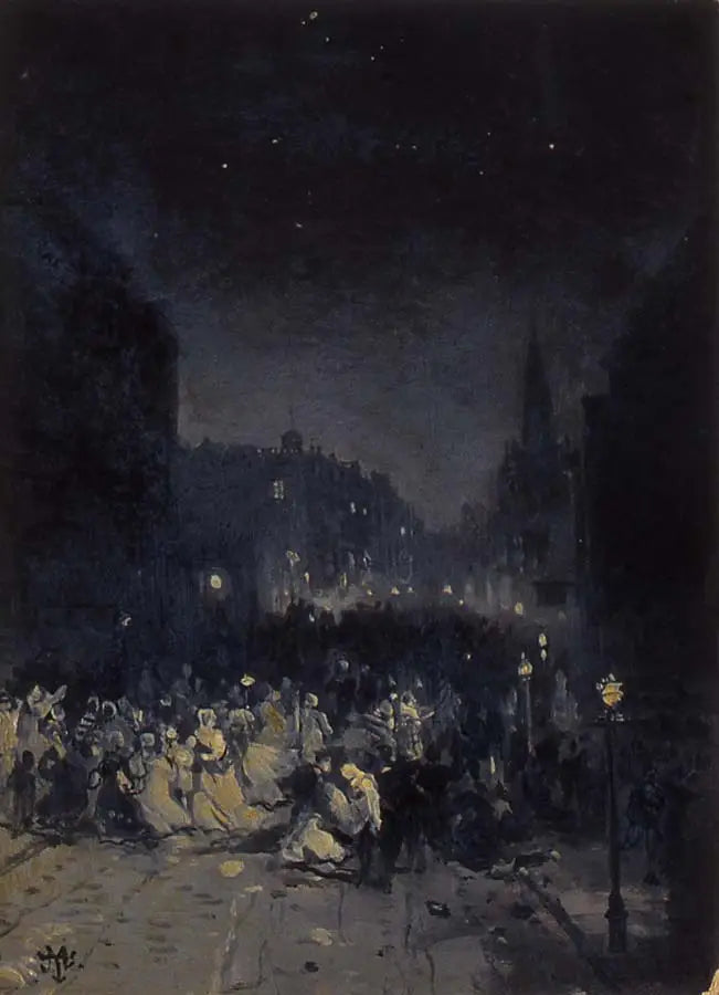 Cena de rua - Thomas Moran