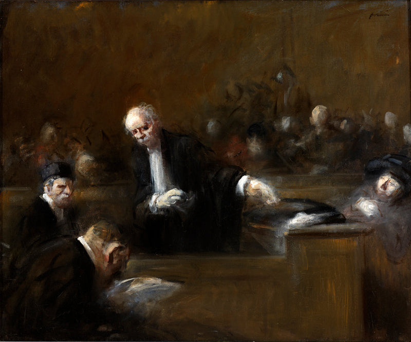Cena de sala de audiência - Jean-Louis Forain