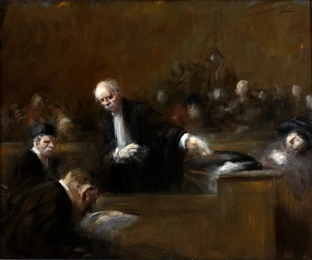 Cena de sala de audiência - Jean-Louis Forain