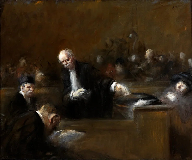 Cena de sala de audiência - Jean-Louis Forain