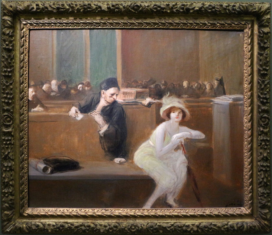 Scène de tribunal - Jean-Louis Forain image 1 reproduction artisanale de tableau