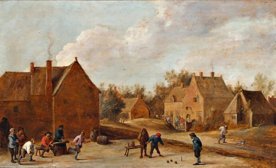 Cena de vila - David Teniers Júnior