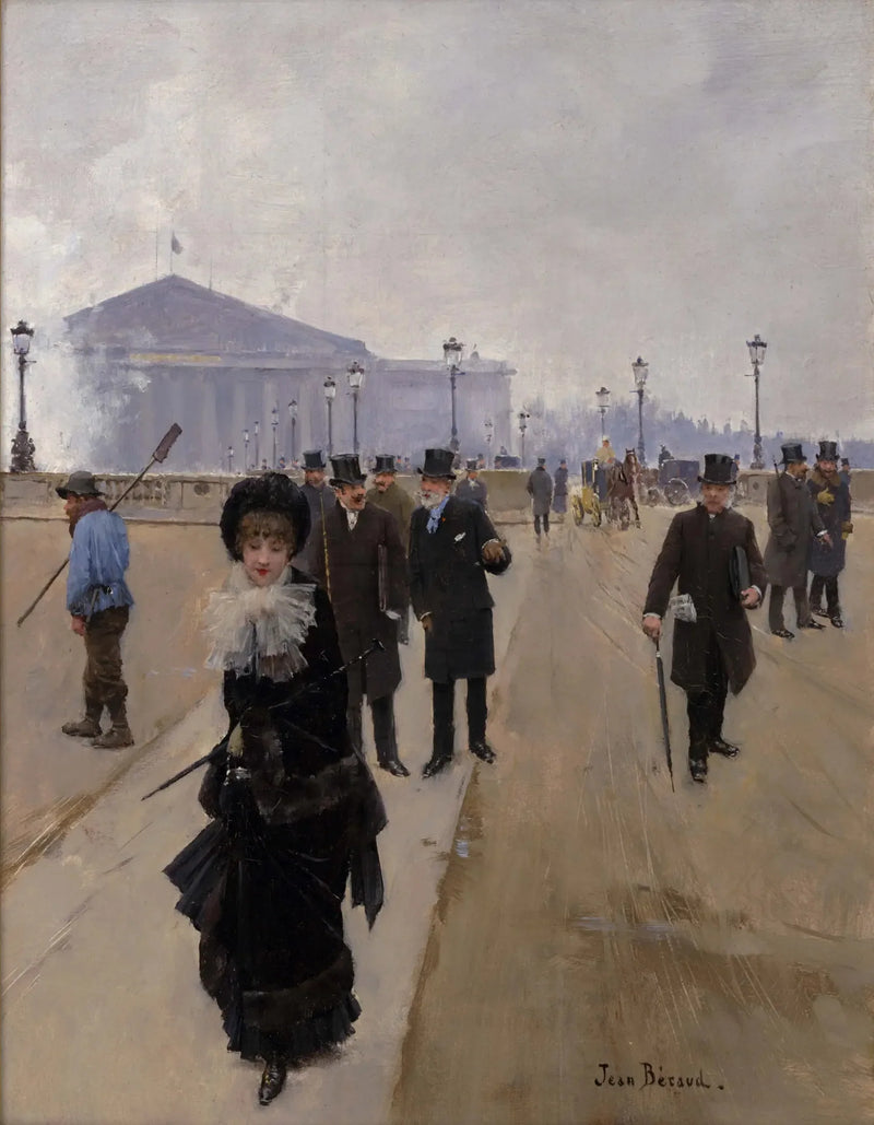 Cena a partir da Praça da Concórdia - Jean Béraud