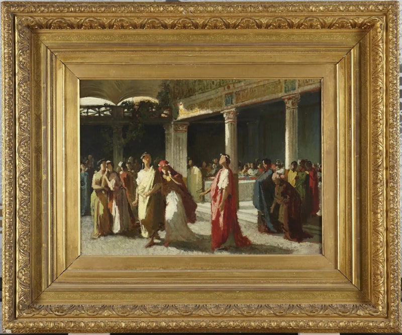 Cena dramática em um tribunal - Frederic Leighton