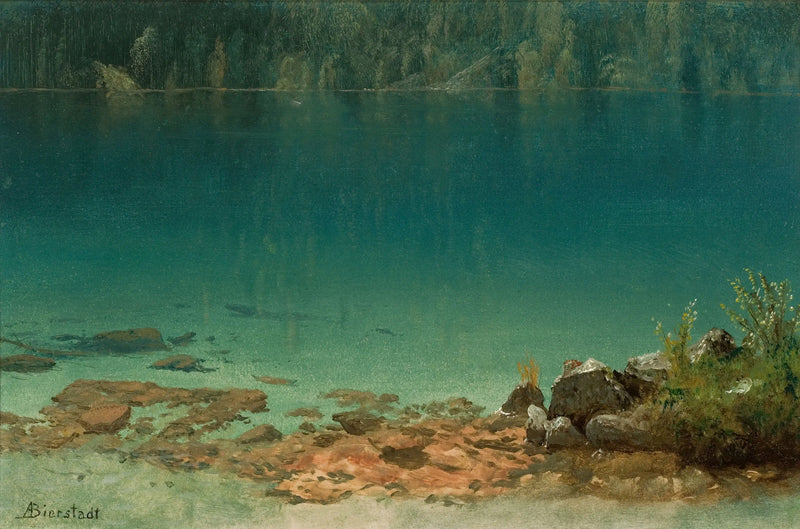 Cena do lago - Albert Bierstadt