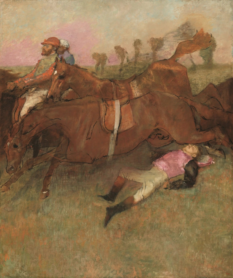 Cena do steeple-chase: O jóquei caído - Edgar Degas