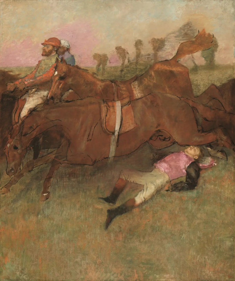 Cena do steeple-chase: O jóquei caído - Edgar Degas