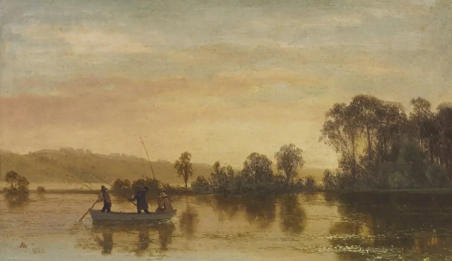 Cena fluvial - Albert Bierstadt