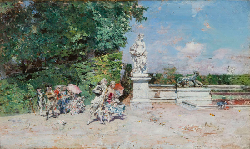 Cena galante no parque de Versalhes - Giovanni Boldini