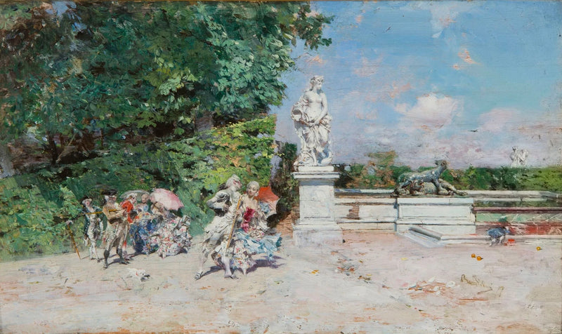 Cena galante no parque de Versalhes - Giovanni Boldini
