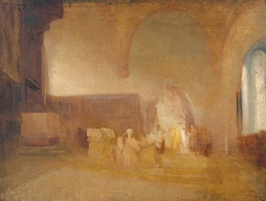 Cena em uma Igreja ou Salão Abobadado - J. M. W. Turner