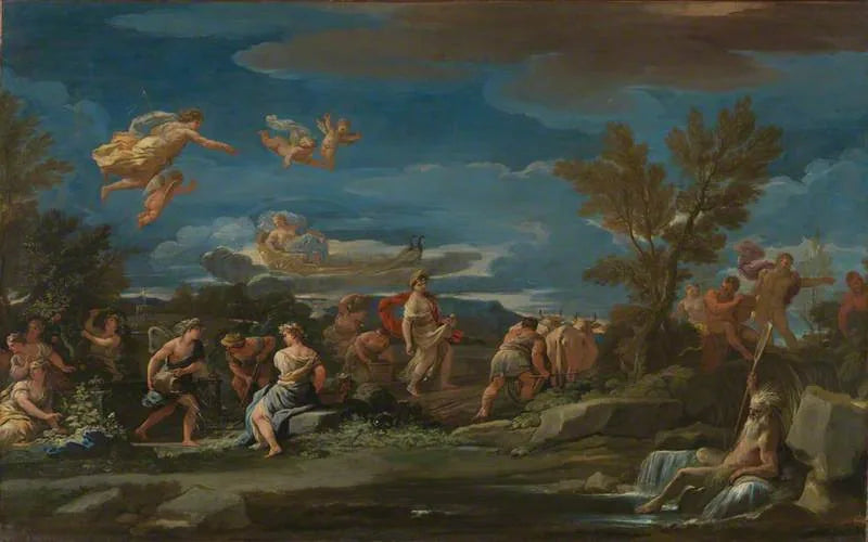 Cena mitológica da agricultura - Luca Giordano